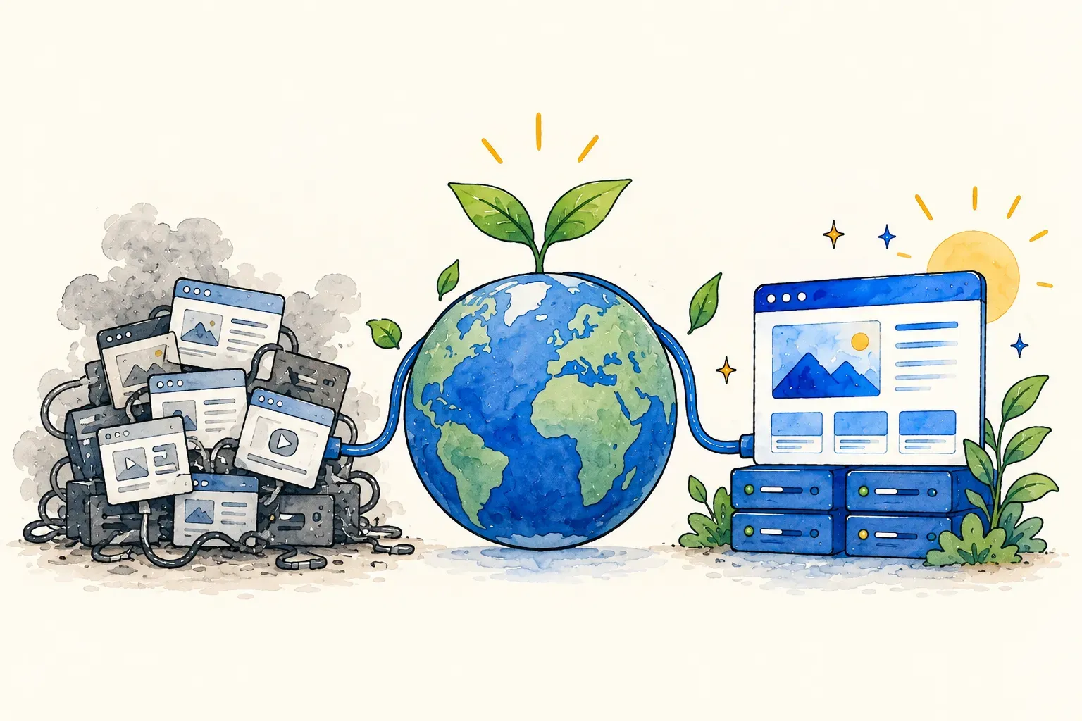 Duurzaamheid en technologie: van rommel naar groene server.